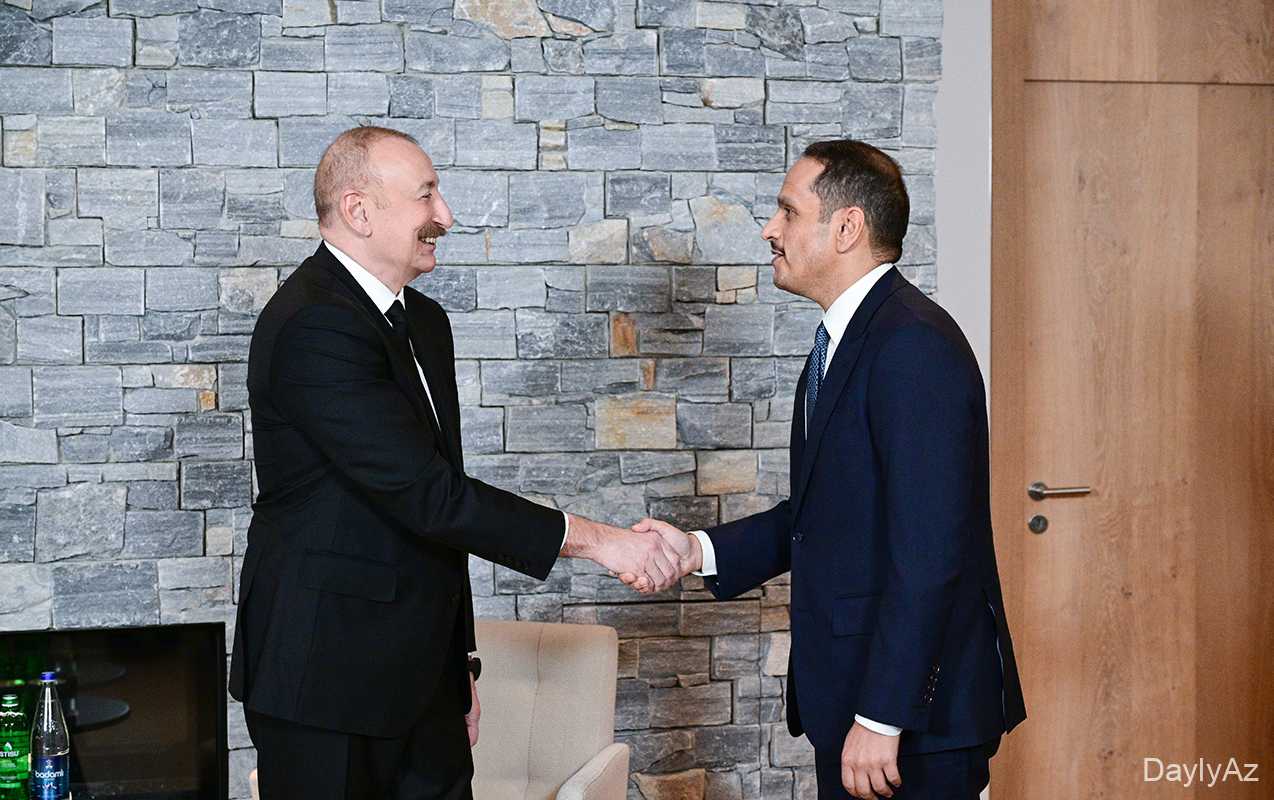 Prezident Qətərin Baş naziri və xarici işlər naziri ilə görüşdü 
							 – Fotolar