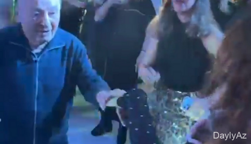 98 yaşlı Ömər Eldarovun Dilarə Kazımova ilə rəqsi diqqət çəkdi – VİDEO
