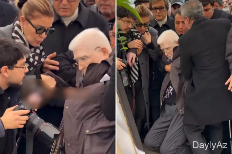 Haldun Dormenin dəfnində qorxu dolu anlar: Aktyor halı pisləşəndə huşunu itirdi – FOTO