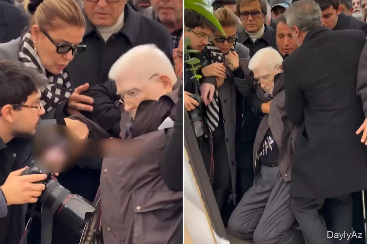 Haldun Dormenin dəfnində qorxu dolu anlar: Aktyor halı pisləşəndə huşunu itirdi – FOTO