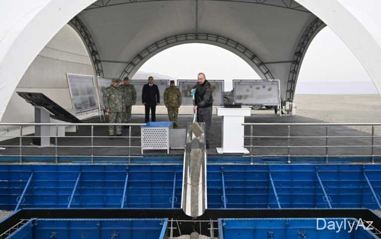 Prezident Ağdərədə Xüsusi Əməliyyat Mərkəzinin təməlini qoydu