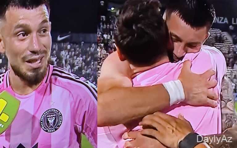 Alinaça Liması futbolçusu Mesinin formasını qəbul edib