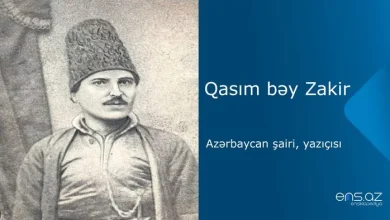 qasim bəy zakir haqqinda melumat