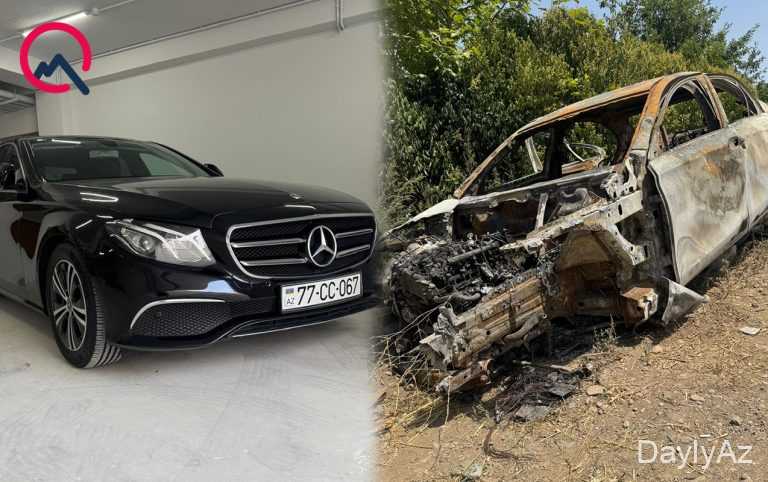 5 ilin “Mercedes”i yanıb kül oldu, sahibi şikayətçidir 
							 – Fotolar+Video