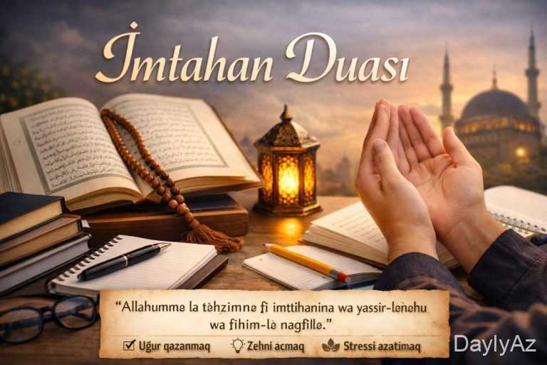 İmtahan Duası: Azərbaycanda Tələbələr üçün Uğur və Sakitlik Mənbəyi