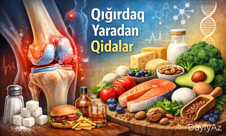 qığırdaq yaradan qidalar