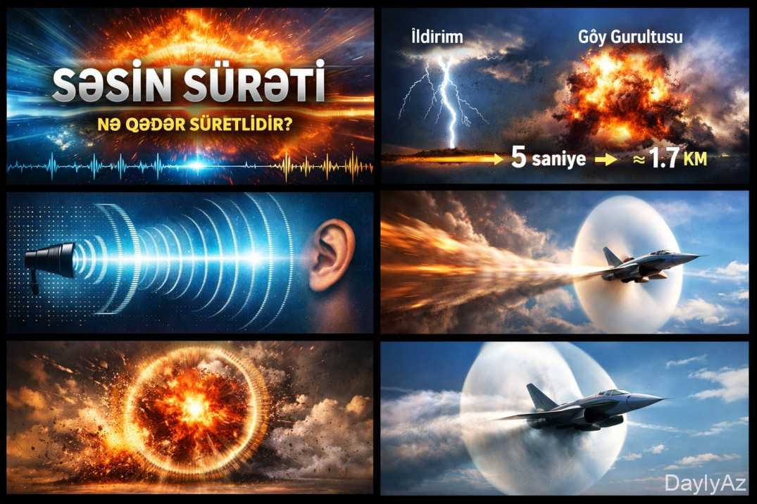 Səsin sürəti nədir? Səs necə və nə qədər sürətlə yayılır?