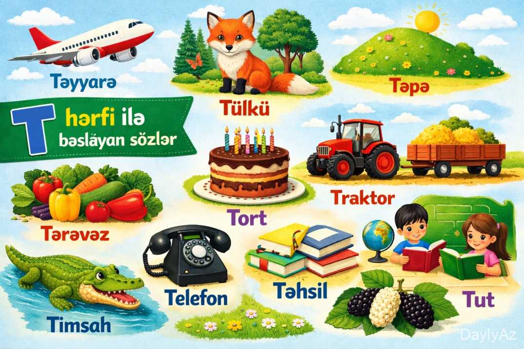 T Hərfi ilə Başlayan Sözlər: Azərbaycan Dilində Əhəmiyyət və İstifadə