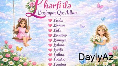 a hərfi ilə başlayan qız adları