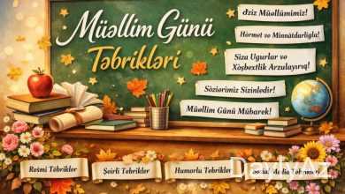 Müəllim Günü Təbrikləri