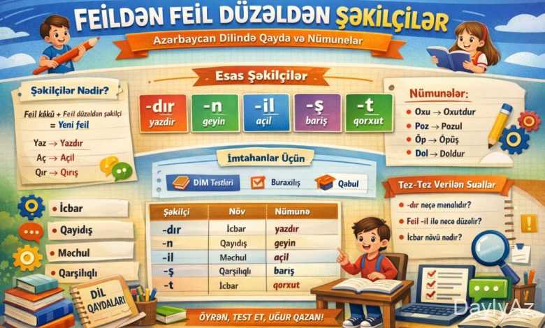 feildən feil düzəldən şəkilçilər