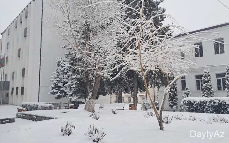 Xankəndiyə güclü qar yağır 
							 – Video – Fotolar