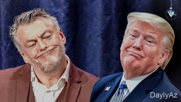 Məşhur Britaniyalı aktyor Donald Trampı parodi edərkən “ağına getdirdi” – VİDEO