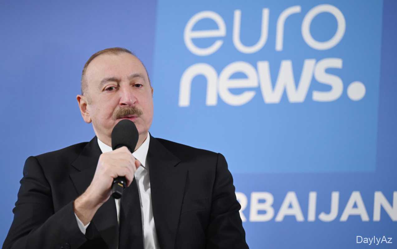 Prezident Davosda “Euronews”a müsahibə verdi 
							 – Fotolar