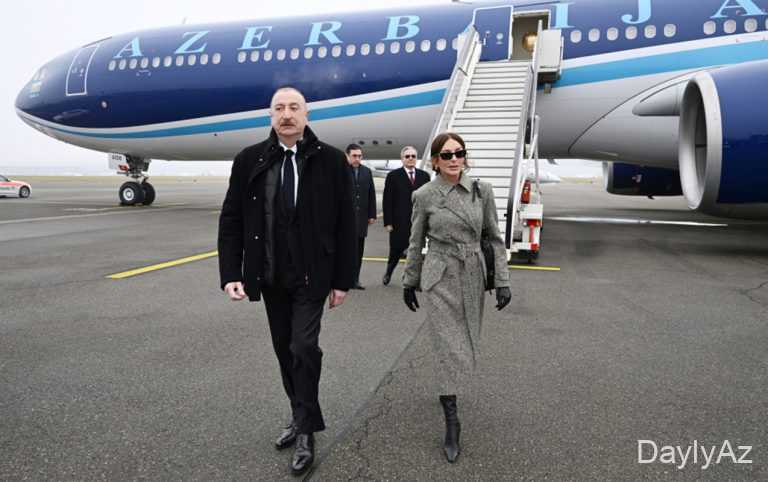 Prezidentlə xanımı İsveçrədədir 
							 – Fotolar