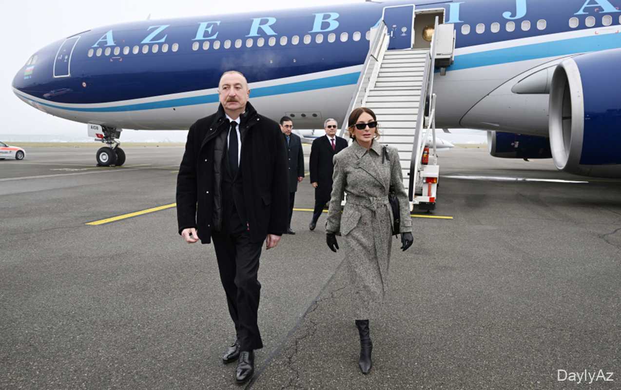 Prezidentlə xanımı İsveçrədədir 
							 – Fotolar