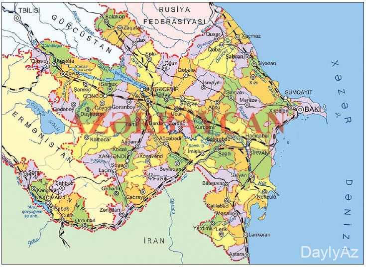 Azərbaycanın Sərhədləri: Quru və Su Xətləri, Qonşu Ölkələr və Tarixi