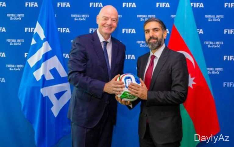 Rövşən Nəcəf FİFA prezidenti ilə görüşdü 
							 – Fotolar