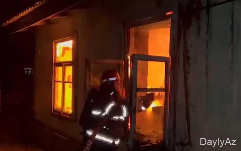 İmişli rayonunda güclü yanğın nəticəsində ölü bir adam tapsıldı