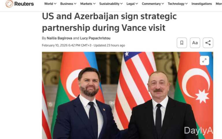 ABŞ-nin Vitse-prezidentinin Azərbaycana səfəri dünya mediasının diqqətindədir 
							 – Fotolar