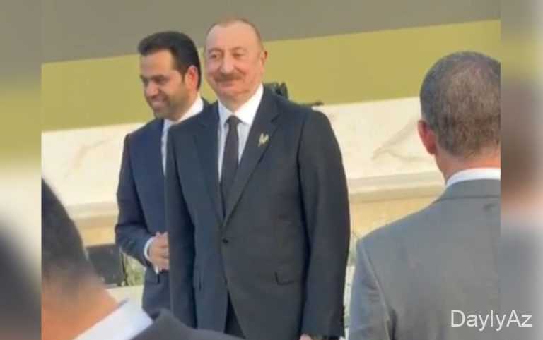 İlham Əliyev mükafatın təqdimolunma mərasiminə belə gəldi 
							 – Video