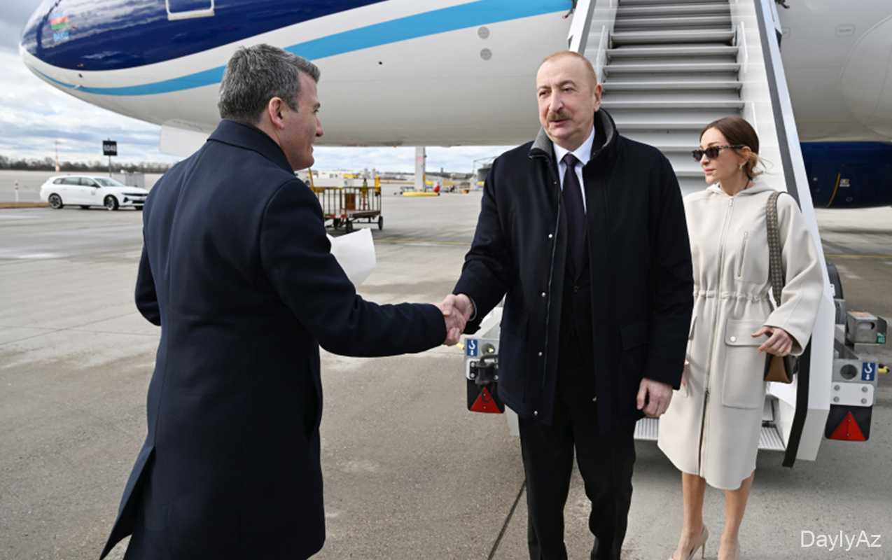 Prezidentlə xanımı Almaniyadadır 
							 – Fotolar