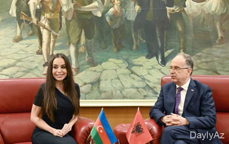 Leyla Əliyeva Albaniya Prezidenti ilə görüşdü 
							 – Fotolar