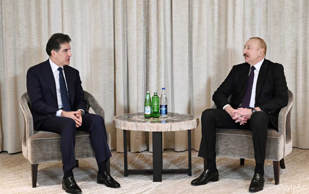 Prezident Bərzani ilə görüşdü 
							 – Fotolar