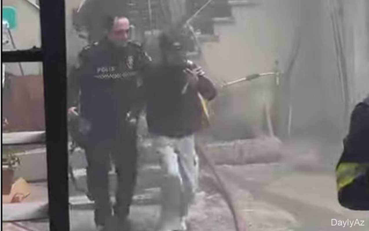 Yanğından belə xilas edildilər 
							 – Video