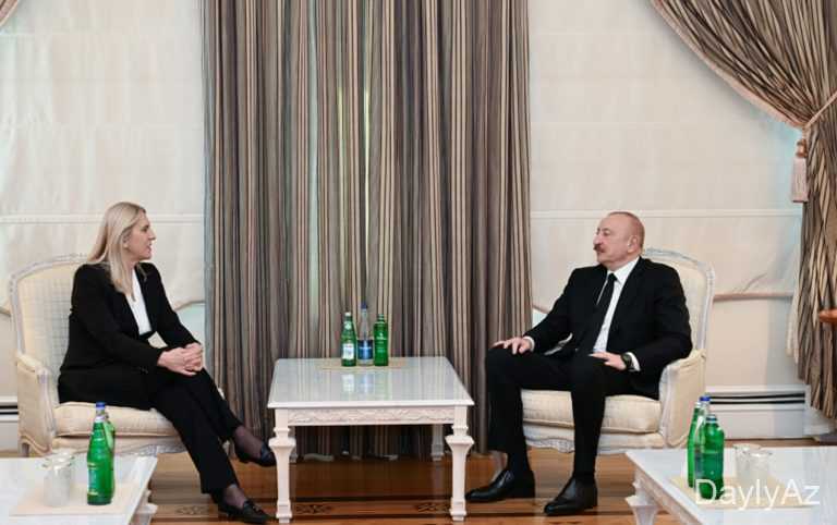 Prezident İlham Əliyev Jelka Tsviyanoviçlə görüşdü