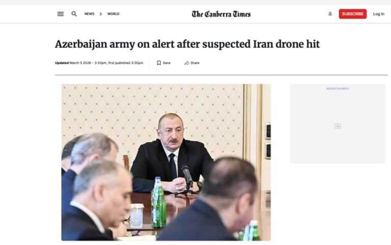 Prezidentin İranın hücumu haqda fikirləri dünya mediasında 
							 – Fotolar