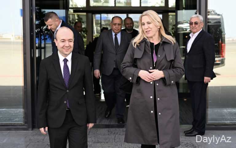 Jelka Tsviyanoviçin Azərbaycana səfəri başa çatdı 
							 – Foto