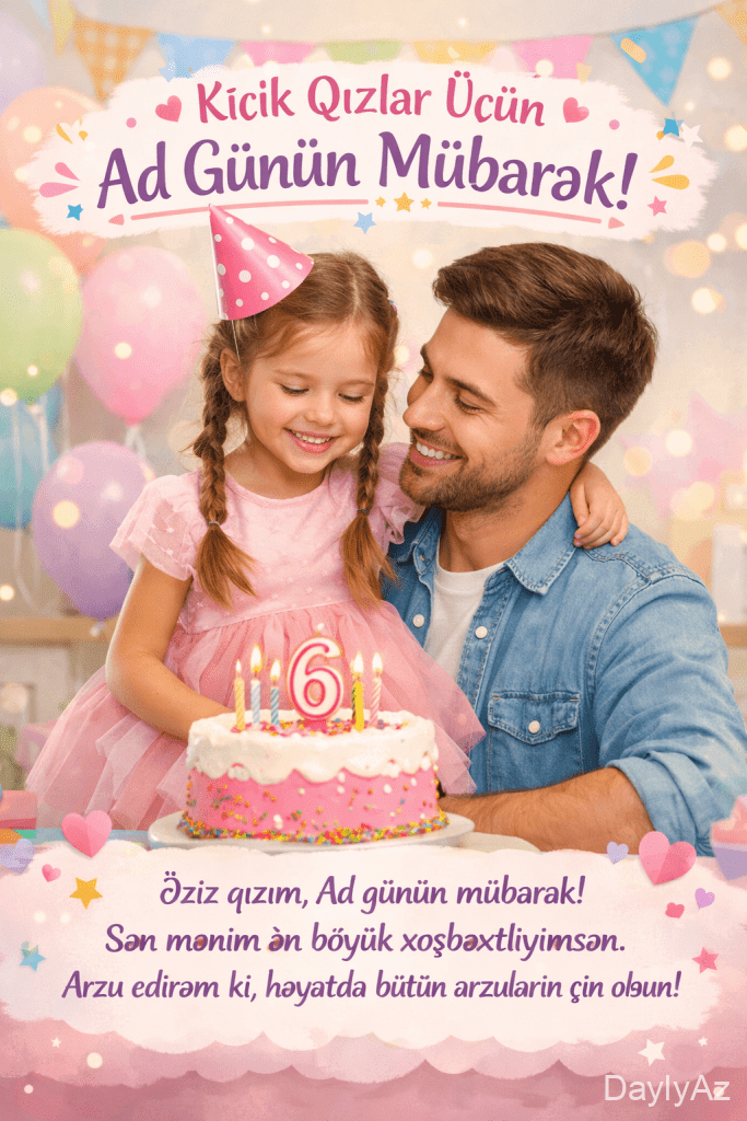 atanın qızına ad günü təbriki