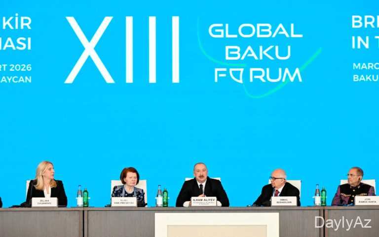 Prezidentin sosial şəbəkə hesablarında XIII Qlobal Bakı Forumundan paylaşım edildi  – Video