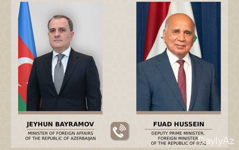 Bayramov iraqlı həmkarı ilə Yaxın Şərqdəki vəziyyəti müzakirə etdi