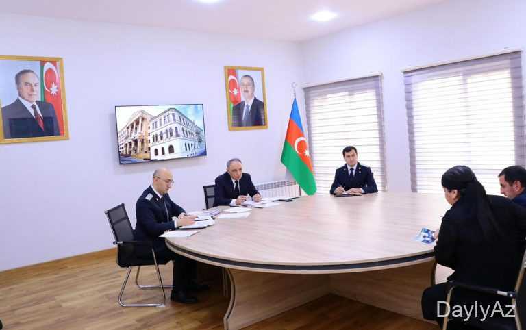 Baş prokuror həmin rayondakı abidəni ziyarət etmədən qəbul keçirdi