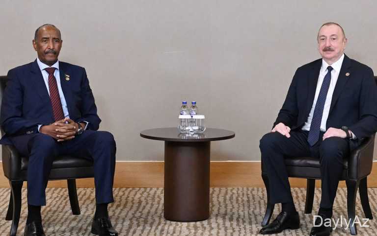 Azərbaycan Prezidenti İlham Əliyevə məktub ünvanlayan Sudanın rəhbəri