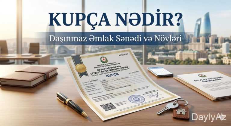 Kupça Nədir? Daşınmaz Əmlak Sənədi və Növləri