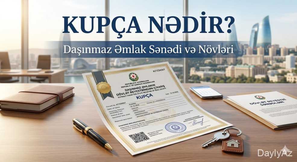 Kupça Nədir? Daşınmaz Əmlak Sənədi və Növləri